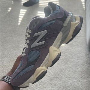 New Balance Suede Sneakers in Purple and Blue
